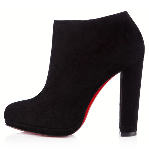 Christian Louboutin Rock And Gold 120mm Ankle Boots Black